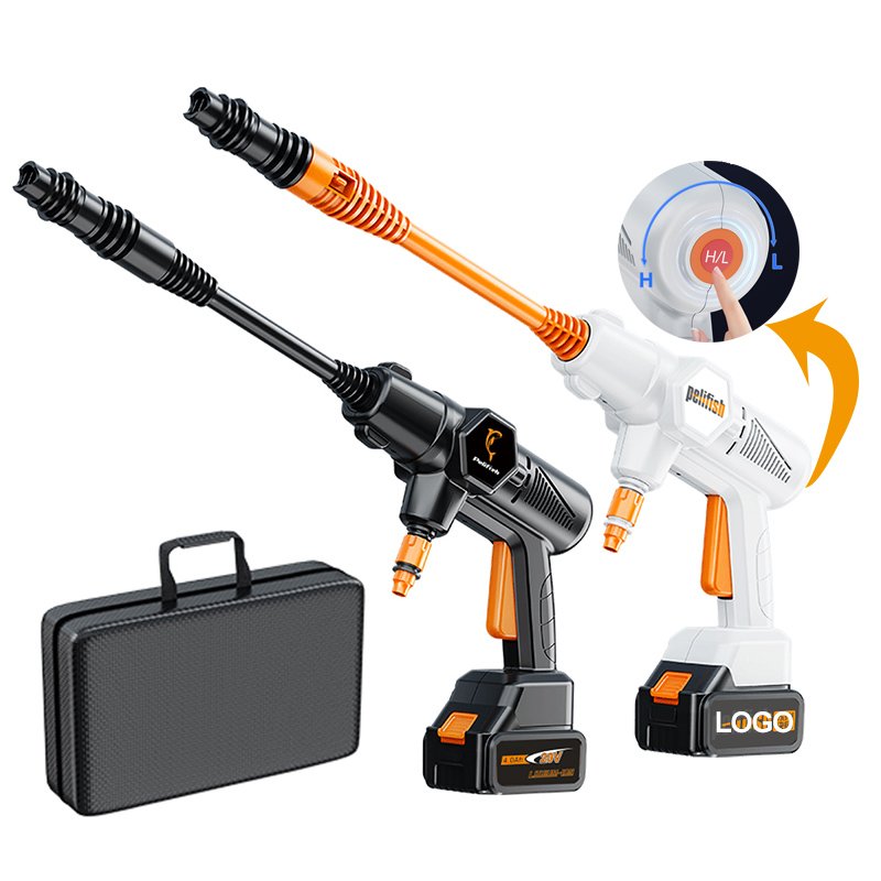 PELIFISH High Pressure Car Washer Strong Flushing Adjustable Portable Metal Car Washer Water Gun