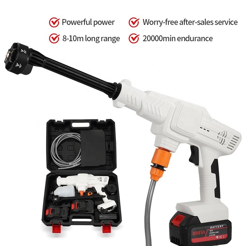 Brushless lithium battery water gun Portable Water High Pressure Washer Gun Lithium Battery High Speed Motor Car Washer