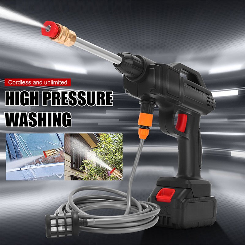 New Portable Battery Powered Wireless Washing Cleaning Machine Cordless High Pressure Car Washer From ALTERTOOL