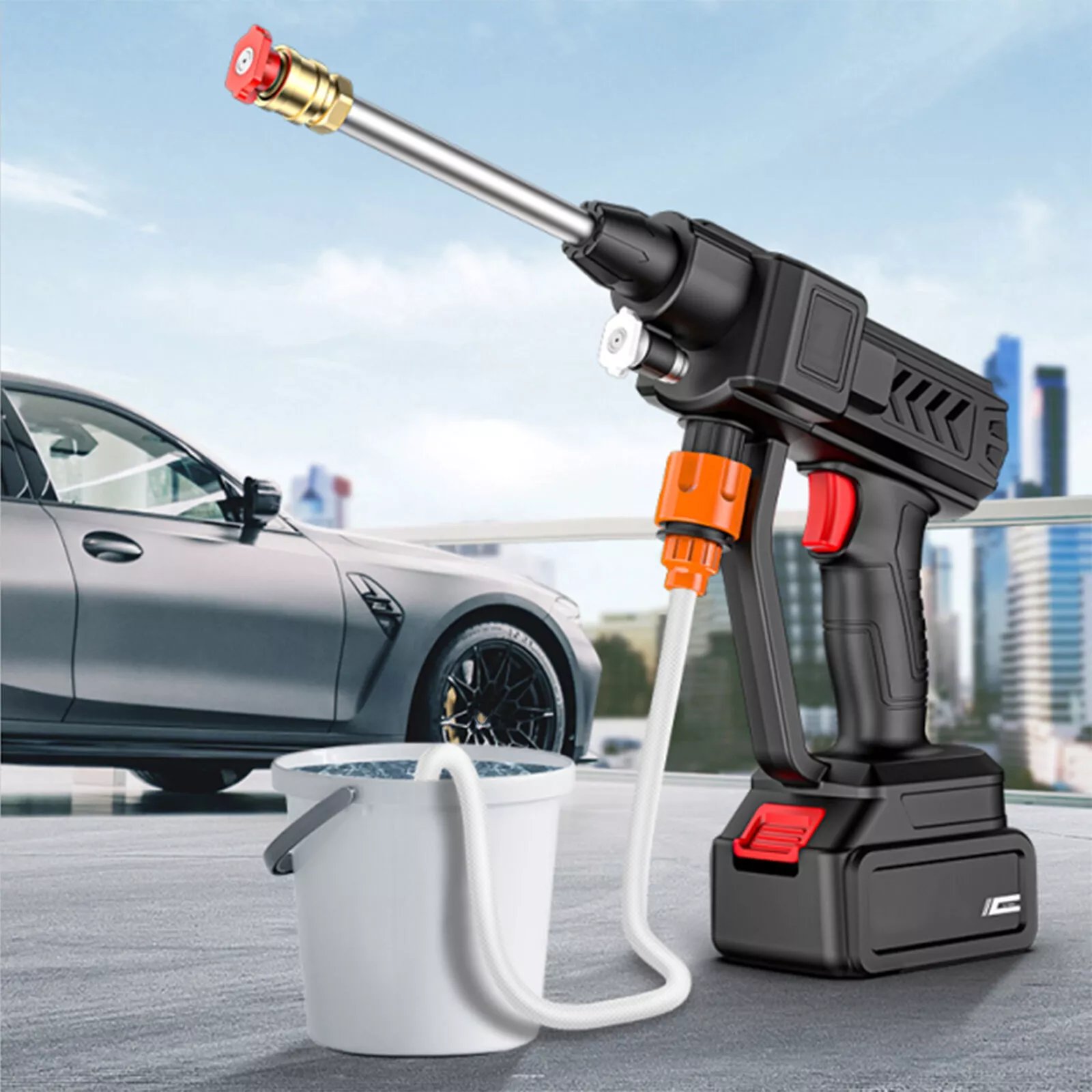 Brand New Wireless High Pressure Car Washer Portable Car Wash Cleaner Machine Water Gun