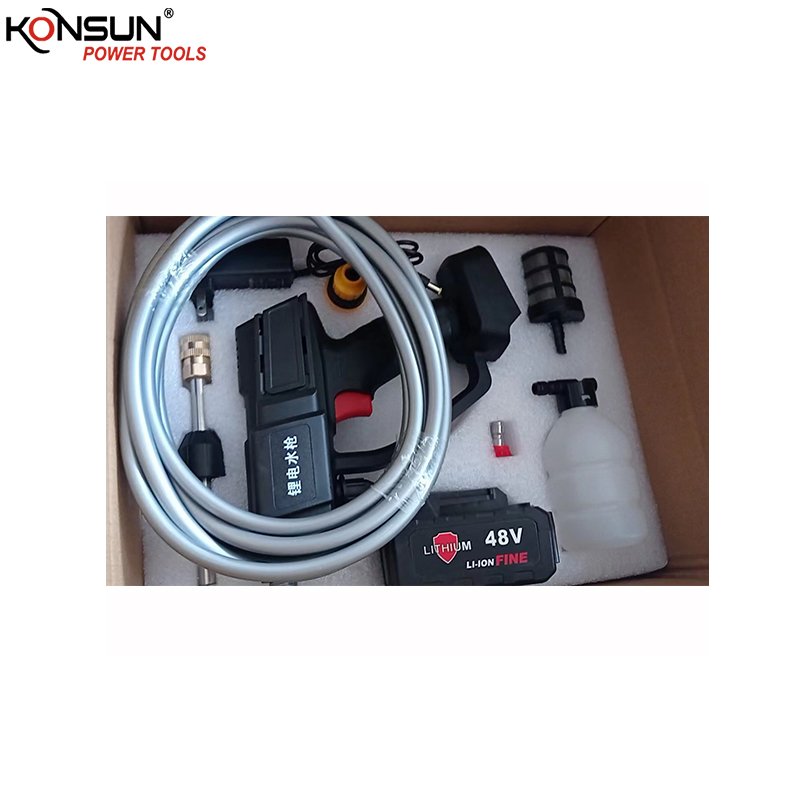 KONSUN cordless High Pressure Cleaner Machine 21V Lithium Batteries Car Wash Machine wordless Car washer cordless sprayer