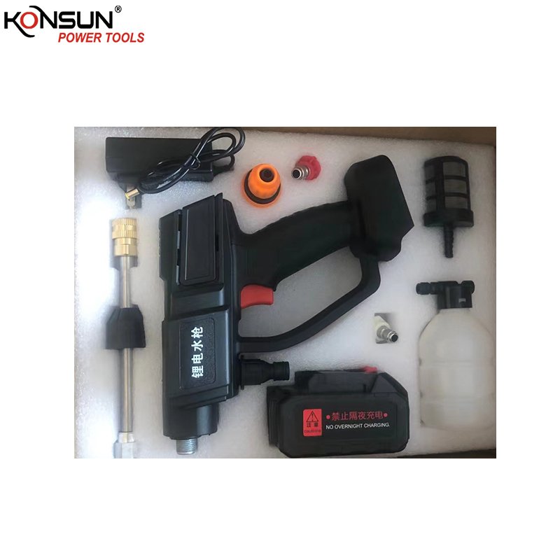 KONSUN cordless High Pressure Cleaner Machine 21V Lithium Batteries Car Wash Machine wordless Car washer cordless sprayer