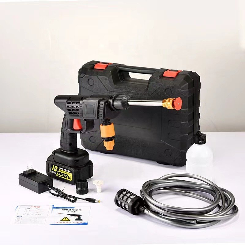 Car Washing Machine Water Spray Gun Car Wash Wireless Lithium Battery Portable High Pressure Car Washer