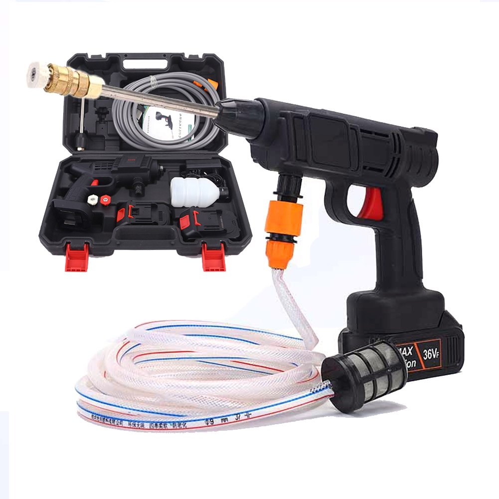 High Pressure 24V Portable, Wireless Lithium Battery Washing Machine Water Gun Car Washer/