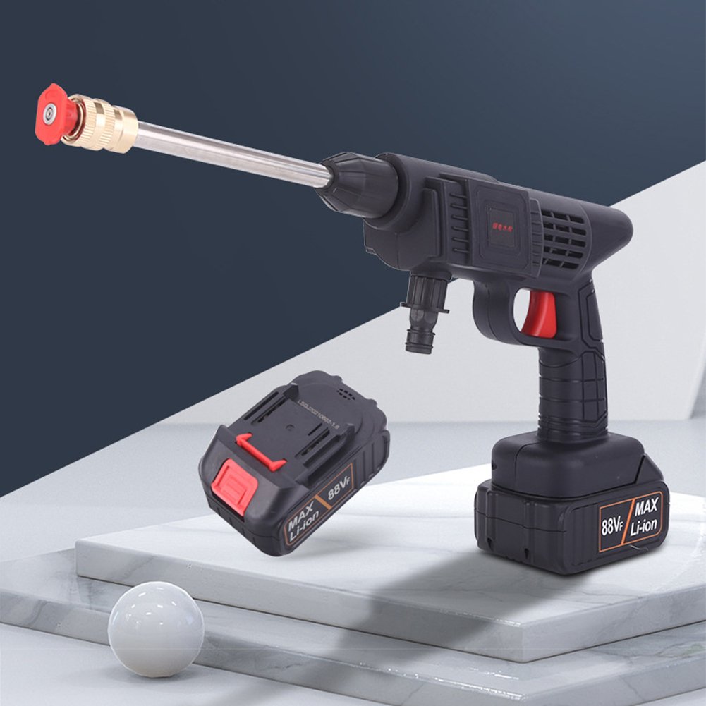 High Pressure 24V Portable, Wireless Lithium Battery Washing Machine Water Gun Car Washer/