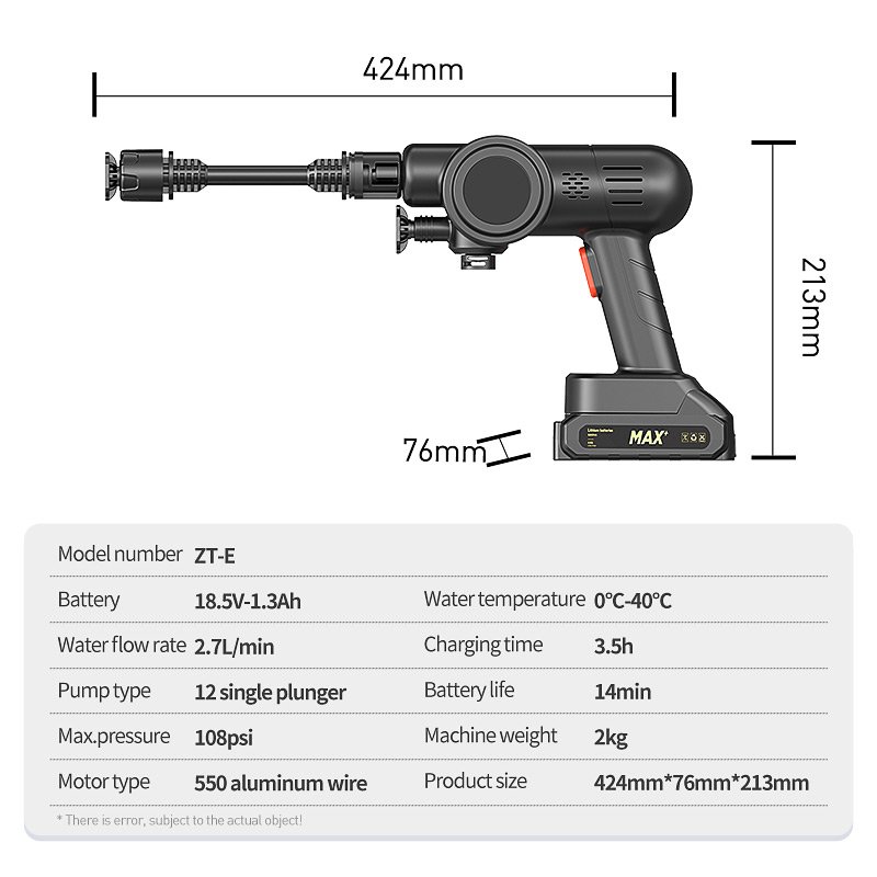 2024 Professional Manufacturer Cheap Car Washer Wholesale Customized Car Cleaner Washer 18.5V Cleaner Car Washer