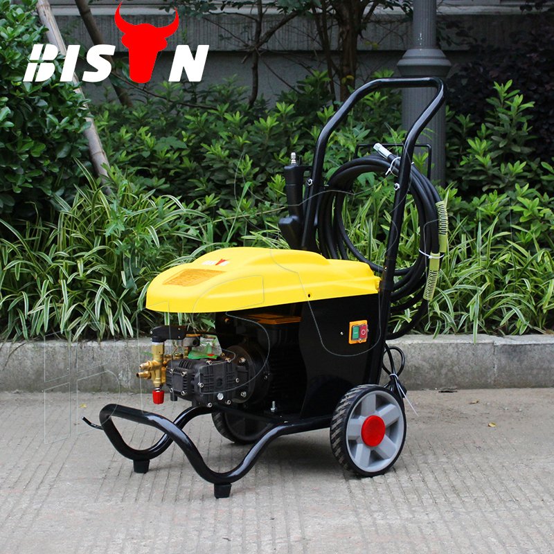 BISON 1.5Kw 1.8Kw 100Bar Cold Water Mini Portable Electrical High Pressure Car Washer