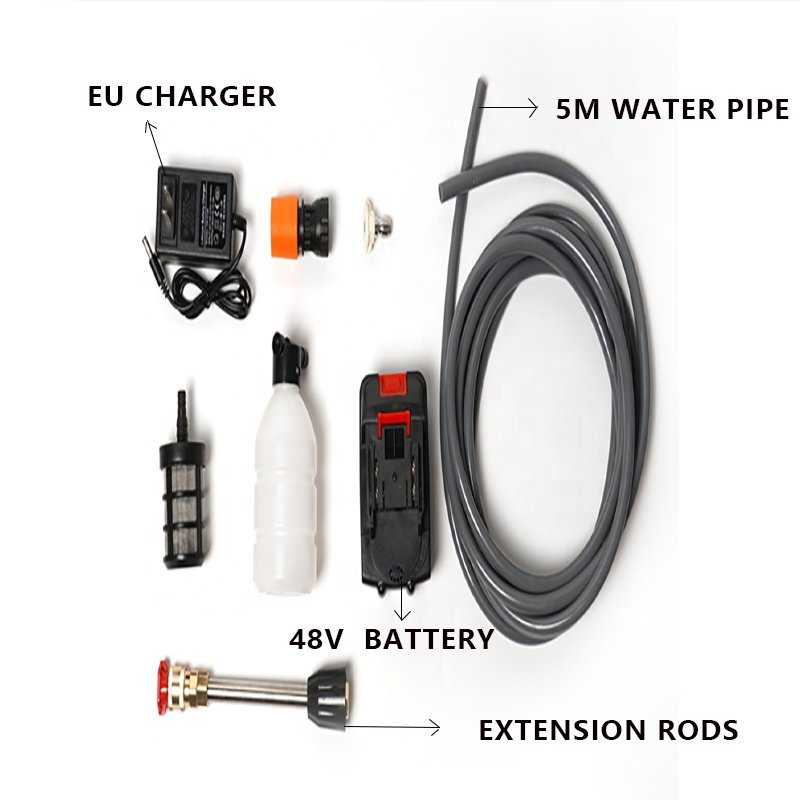 Car Cleaning Washing Wireless Car Care Equipment Rechargeable Portable Cordless Pressure Washers Gun Battery Car Washer