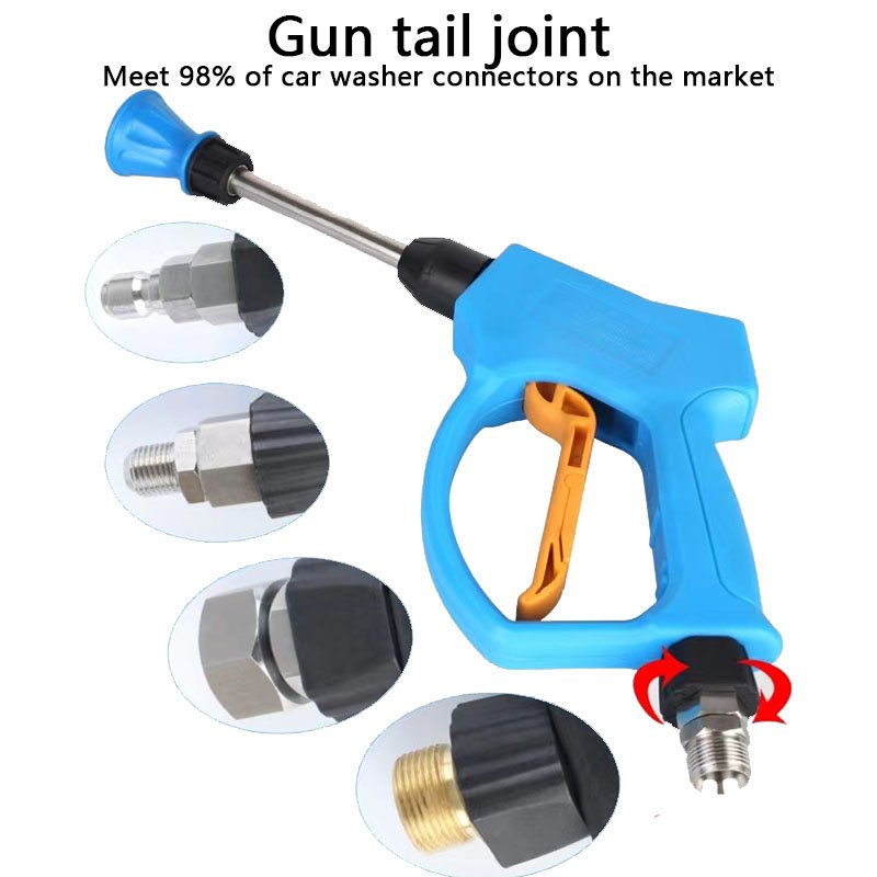 Wholesale Self Service Car Wash Machine Suitable Stainless Steel High Pressure Blue Cannon Sprayer Gun Car Washer Gun