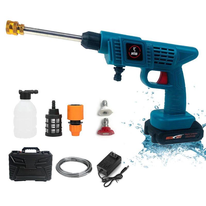 Portable Washing Plastic Cordless Car Pressure Washer Gun Copper Car Washer
