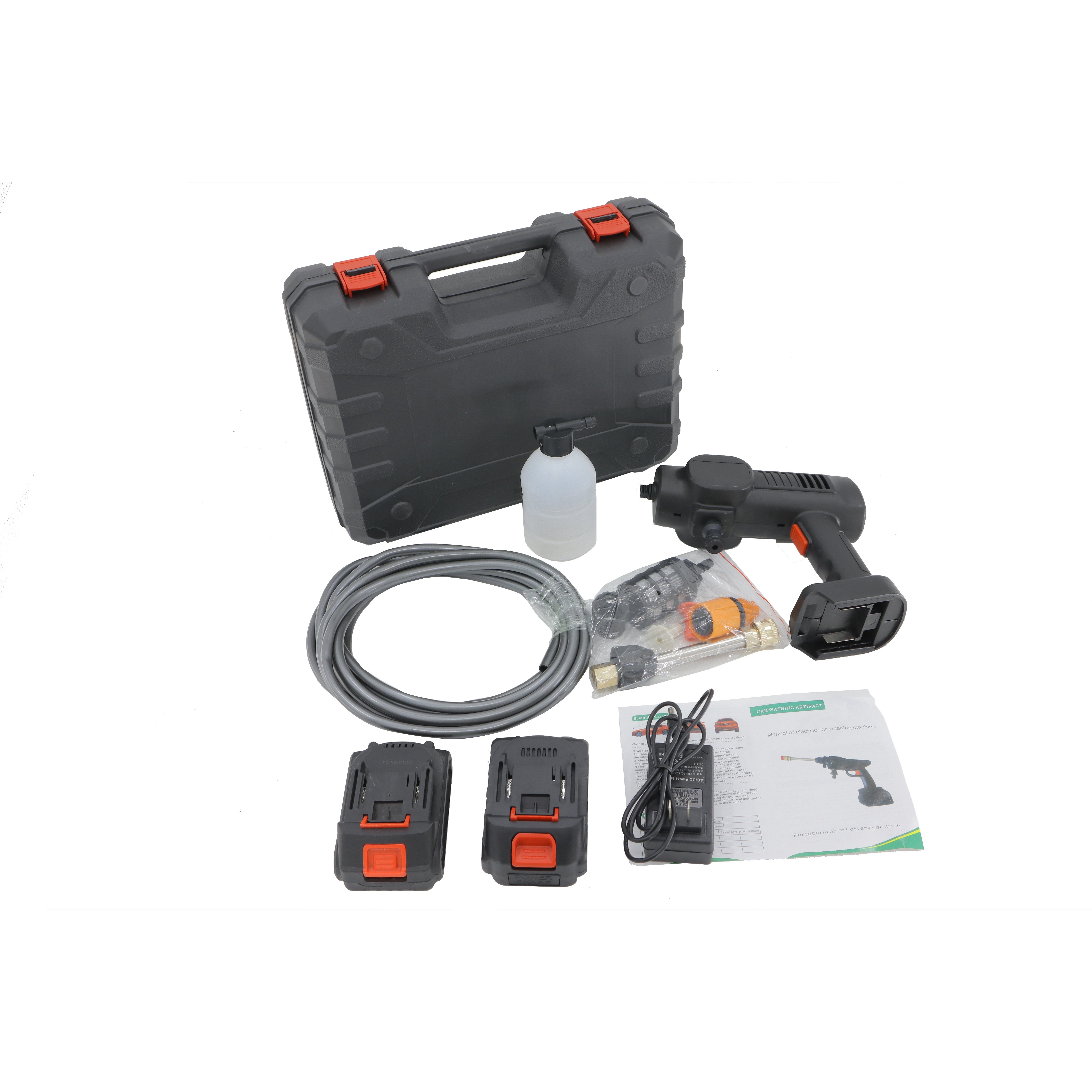 Car Wash Portable Powerful High Pressure Lithium Cordless Wireless Water Jet Foam Gun Car Washer