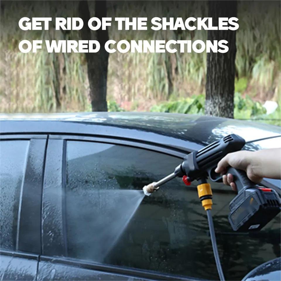 HF703 high quality and durable wireless Car Washing Machine Battery Portable multi-factional Car Washer with tool cabinet
