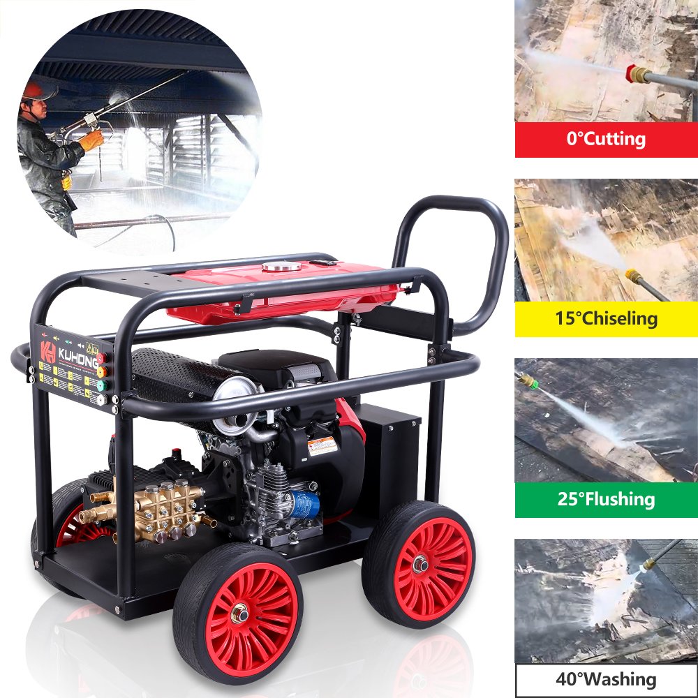 Kuhong 500Bar 7500Psi 15LPM industrial high pressure washer 500bar 380v