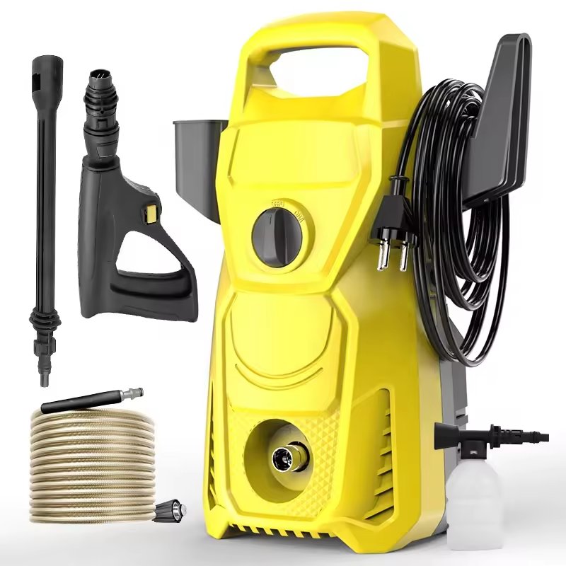 Powerful 1800 Watts Motor High Pressure 150 Bars Upright Design Home Car Washer Machine 12V Voltage for Home Cleaning
