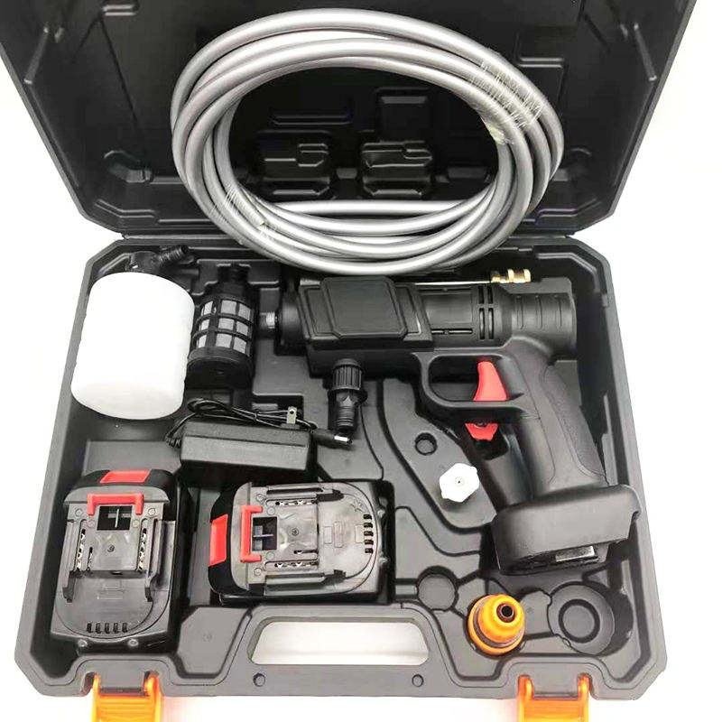Portable Electric High Pressure Water Spray Gun 24v Cordless Wireless Car Wash Water Foam Car Washer Gun
