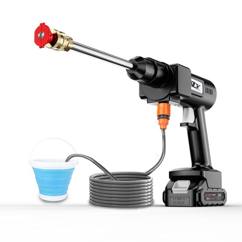24v Car Washing Machine Cordless Water Pump Spray Gun Home Portable Water Gun Machine Car Washers