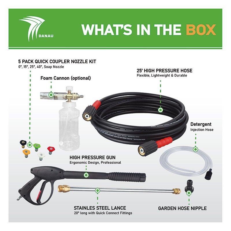 DANAU DCC-20/12N Idropulitrice Elettrica Wholesale 3000 Psi 206 Bar Electric Pressure Car Wash Washer Machine