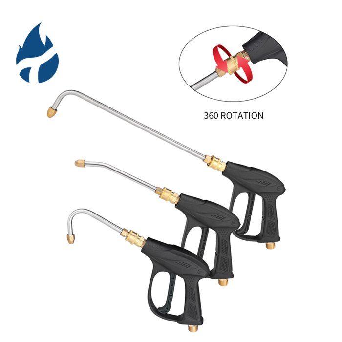 NBT 90 Degrees Curved High Pressure Washer Gun Lance Extension Wand Nozzle Replacement For Power Spray Gun