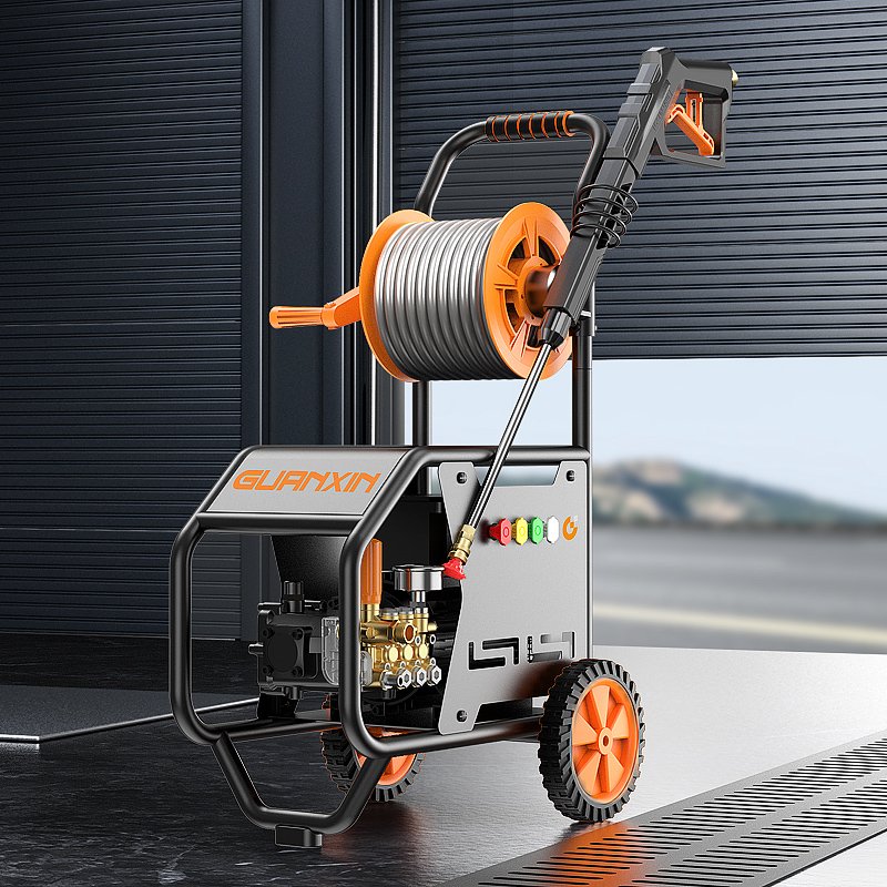 4000W 300Bar Water Efficient Car Engine Washing Product Car Hand Gun Cleaning Large Car Washer