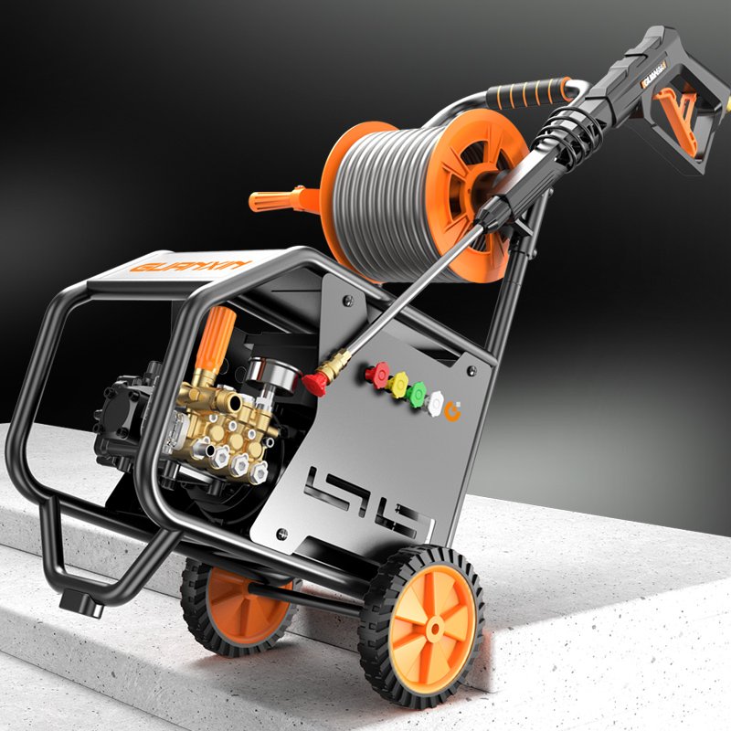 4000W 300Bar Water Efficient Car Engine Washing Product Car Hand Gun Cleaning Large Car Washer