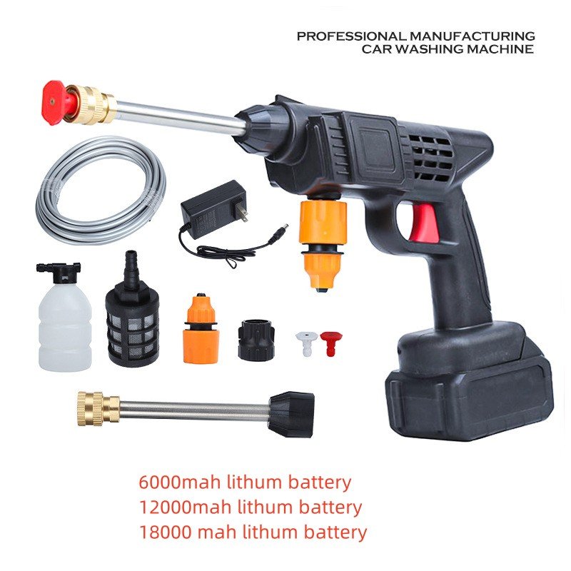 Hot Sales Multi-function Water Spray Gun Car Washer Machine Wireless Lithium Battery Portable 24V High Pressure Car Washer