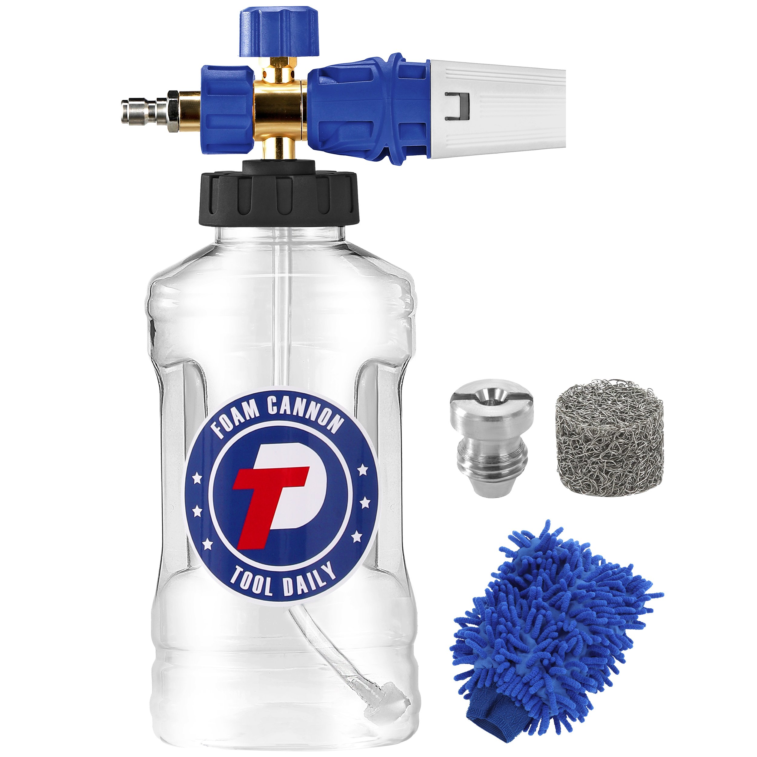 Blue Foam Bottle Adjustable Foam Blaster Gun Snow Foam Lance For Pressure Washer