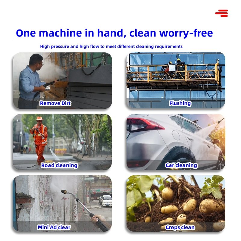 LESP CE Electric Sweeper Jet System pressurized cleaner 7500W Power machine Portable high pressure car washer for Car washing