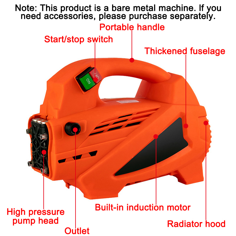 BC053003 2200w 180bar Automatic Portable Car Wash Machine Cleaning Machine spray gun car washer