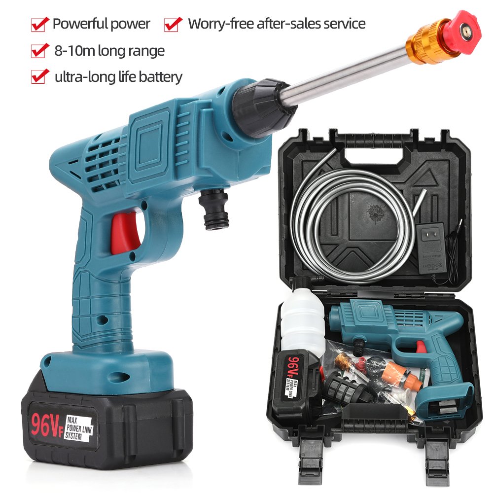 Portable Electric Power High Pressure Car Washer Lithium Cordless Wireless Water Gun For Car Washing