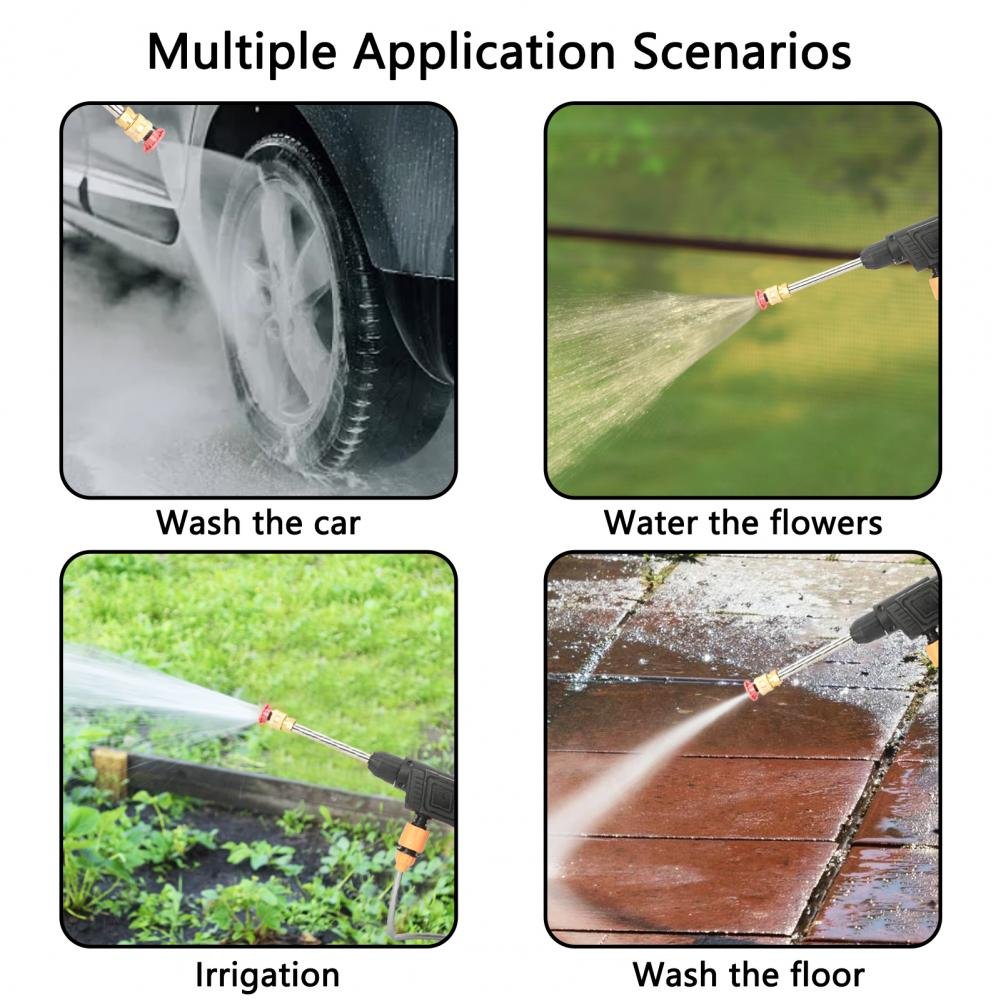 High Pressure Car Washer Gun For Washing Cars Wash Machine Automatic Cordless Pump Portable pressure washer gun car wash