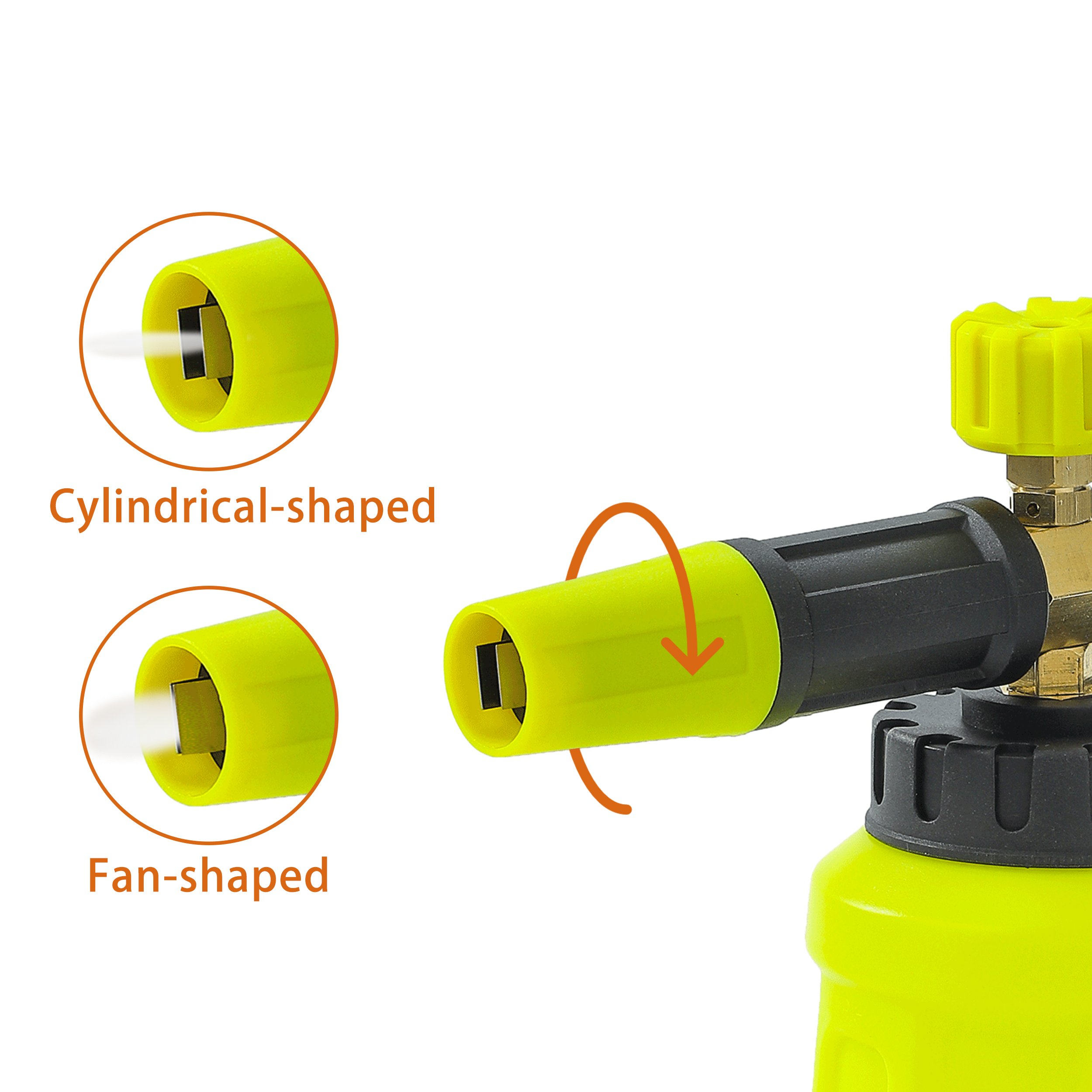 Car Snow Foam Cannon Lance Pressure Car Washerr Gun Supporting Foam Pot Adjustable Nozzle Wash Sprayer