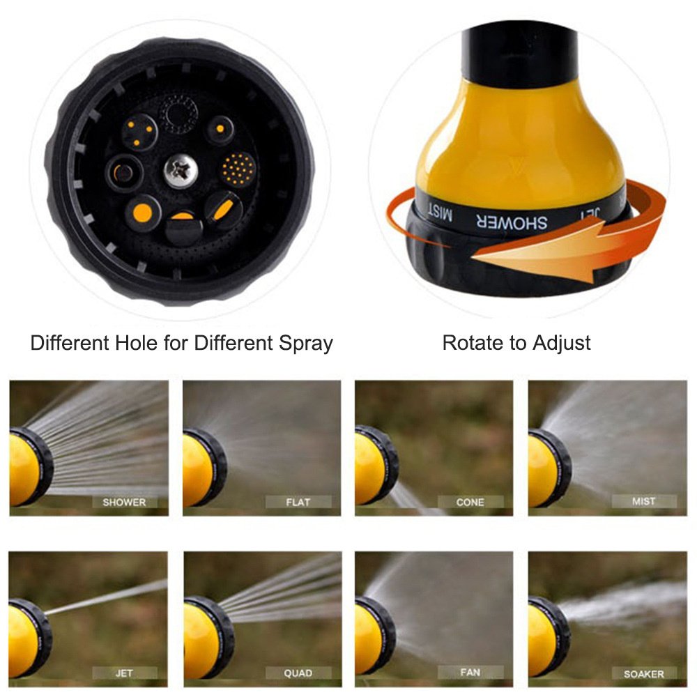 Multifunction Portable Auto Foam Water Gun High Pressure 8 Species Nozzle Jet Car Washer Sprayer Cleaning Tool