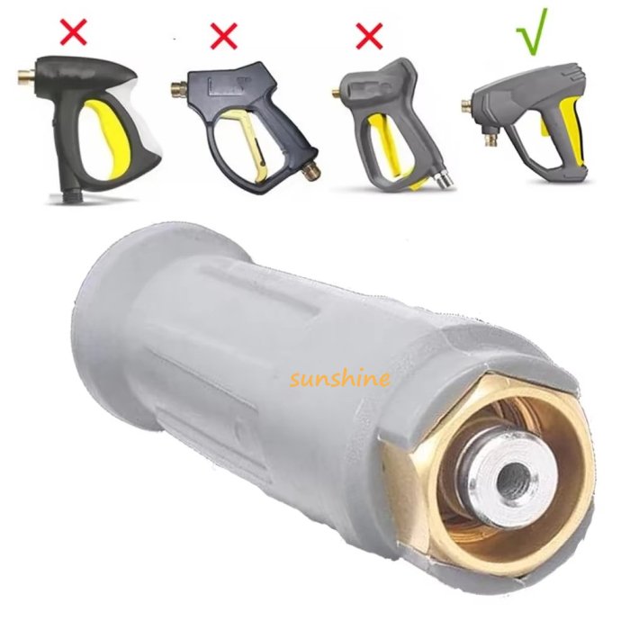 SS Car Washing High Pressure Washer Hose Connector For Karche New HD HDS Hose & Wash Gun Repair Replacement Adapter with Sleeve