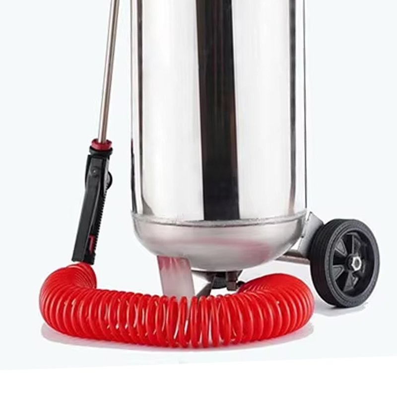 304 Stainless Steel Spray Foam Machine 1-3 Bar High Pressure Car Washer Bucket Pneumatic Foam Washing Machine for Car Cleaning