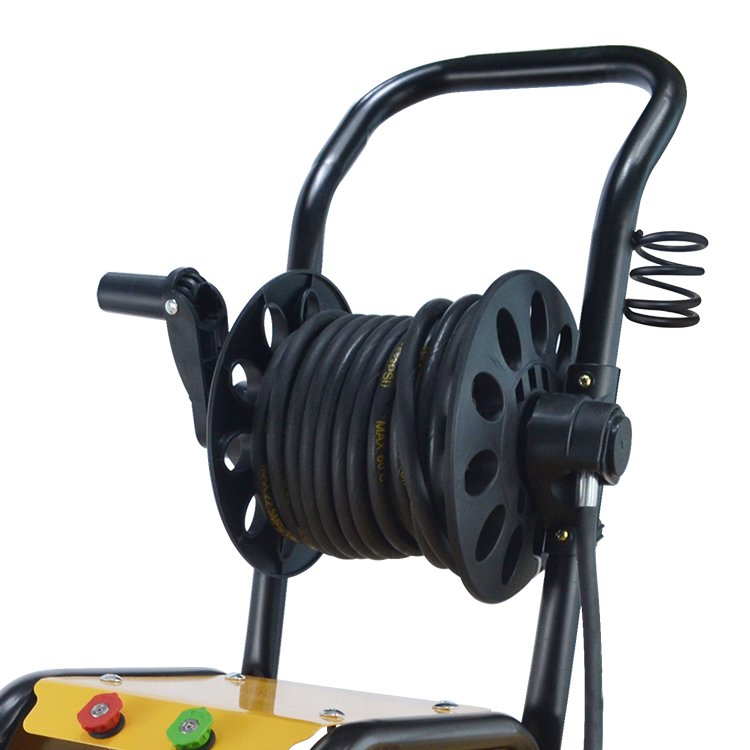Movable high pressure cleaner powerful jet cleaner with hose roll household car washing machine
