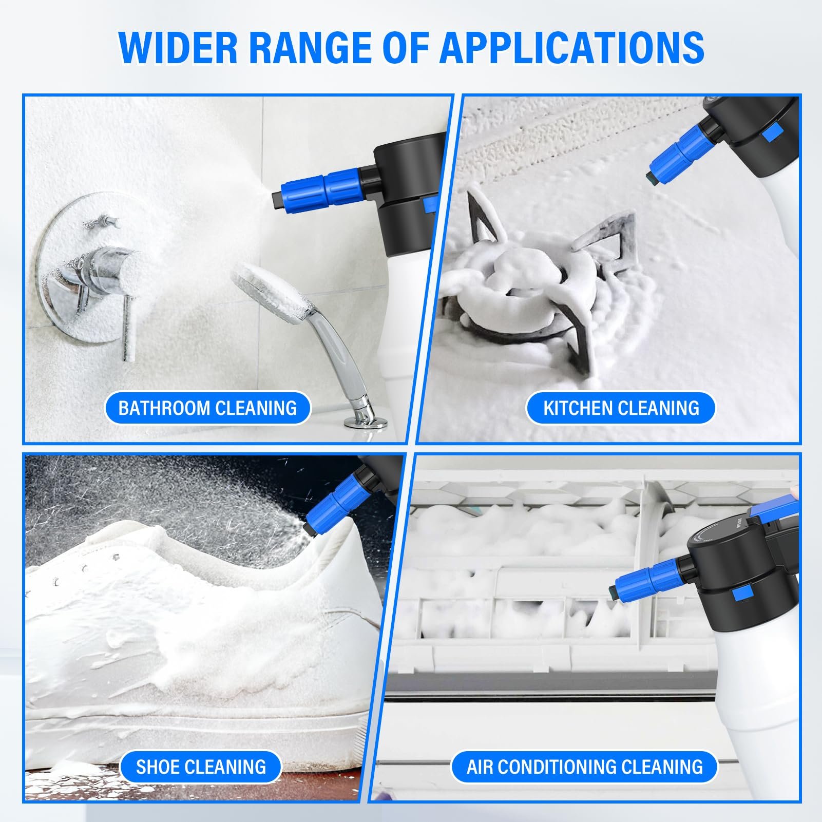 Portable High Pressure Car Washer, Car Washer Pump With 1.5 L, Multifunctional Foam Sprayer For Washing Cleaning Cars