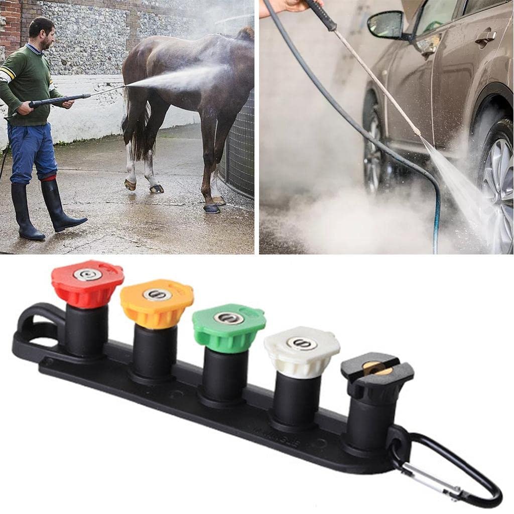 NBT 1/4 Inch Quick Connector 5 Color 7 Color High Pressure Washer Spray Nozzle Tips With Nozzle Holder