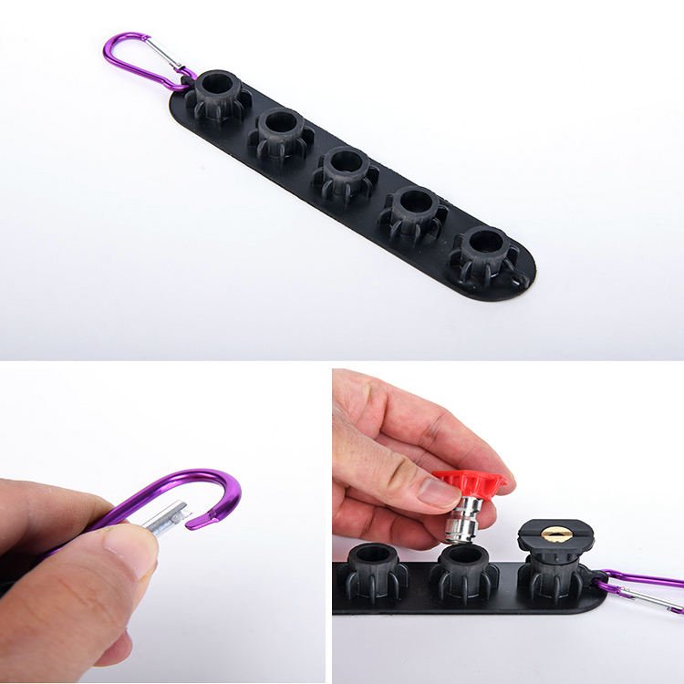 NBT 1/4 Inch Quick Connector 5 Color 7 Color High Pressure Washer Spray Nozzle Tips With Nozzle Holder