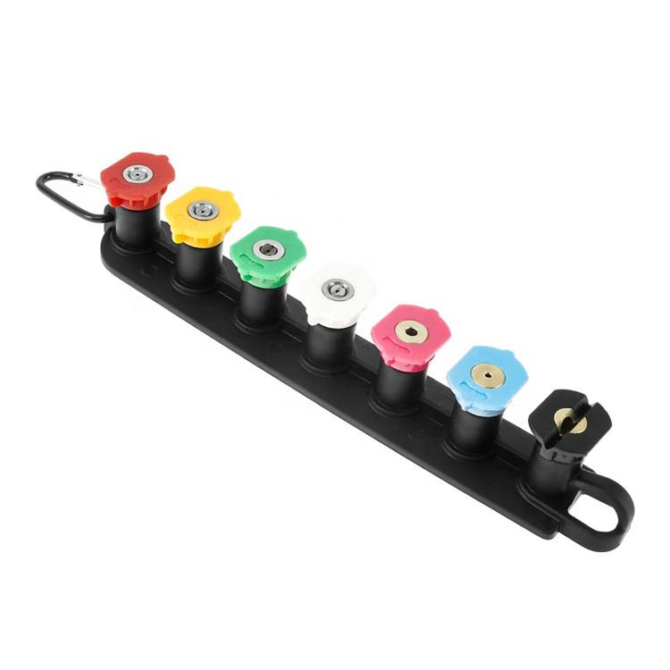 NBT 1/4 Inch Quick Connector 5 Color 7 Color High Pressure Washer Spray Nozzle Tips With Nozzle Holder