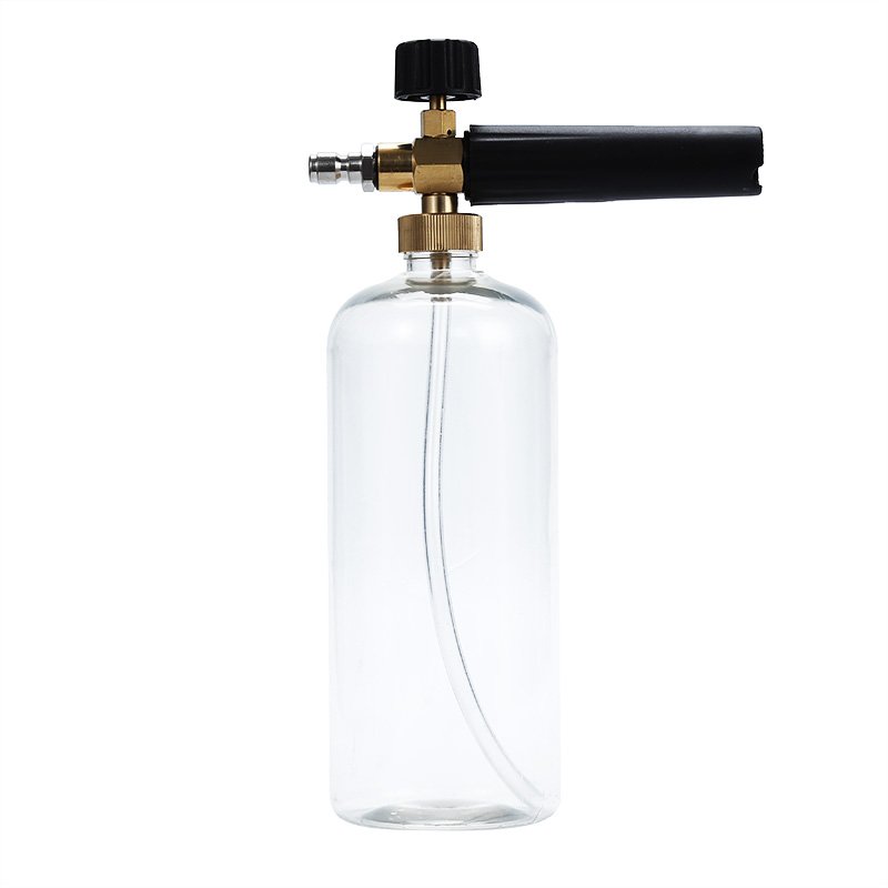 1L Pressure Car Washer Automobile Alloy Body Wash Water Tornador Cleaning Gun with Plastic Transparent Jar