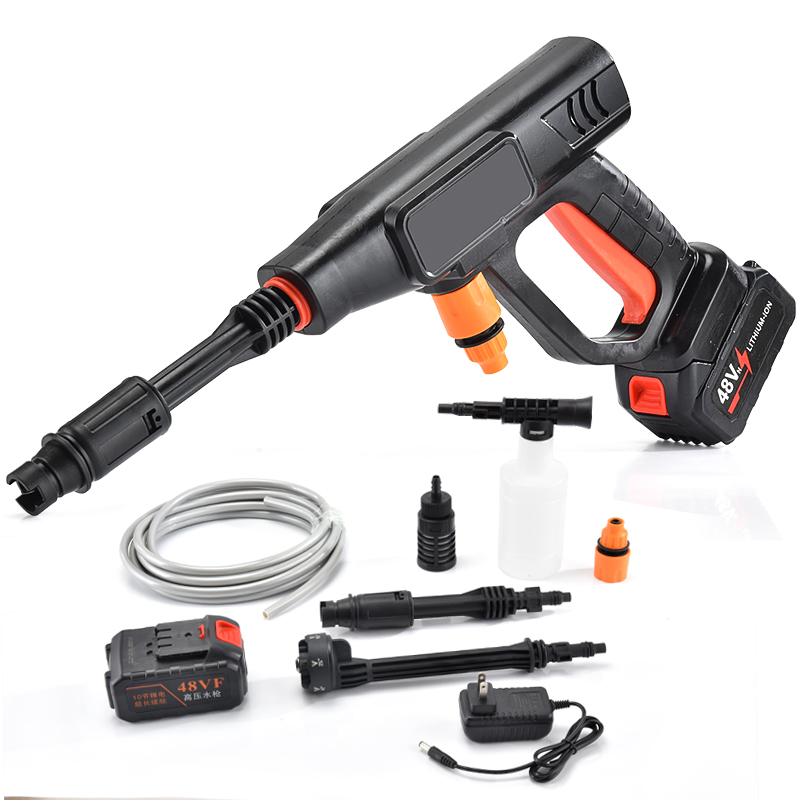 Wholesale Rechargeable Car Washer Portable Lithium Battery 12V 24V 48V 96V Car Washer High Pressure Car Wash Gun Equipment