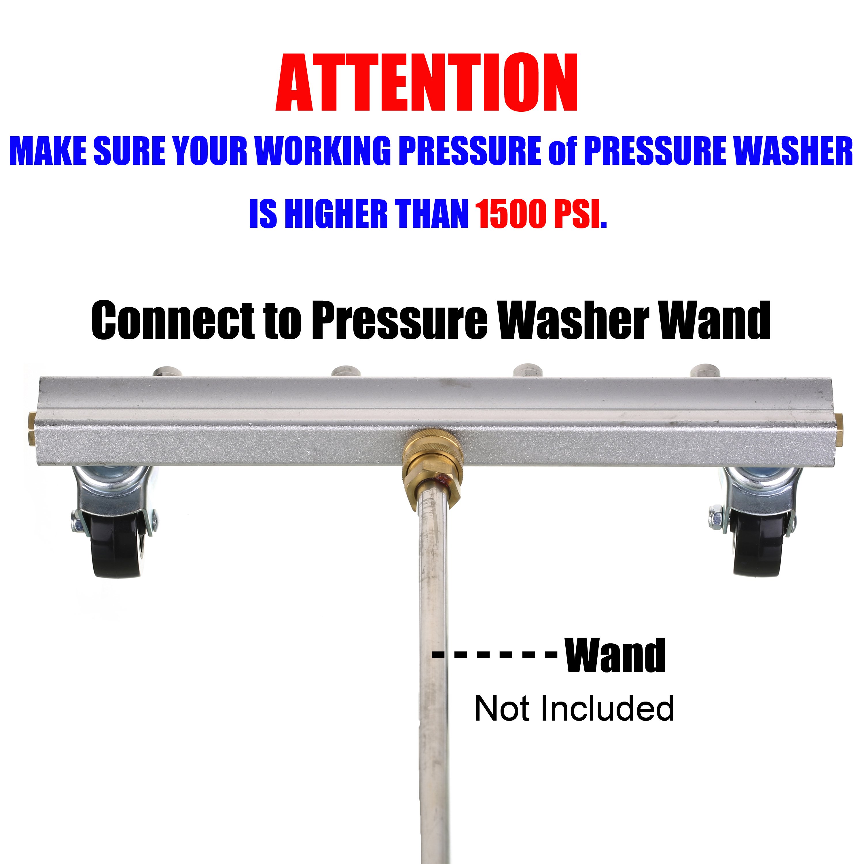 13 Inch Pressure Washer Undercarriage Cleaner Under Car Washer Chassis Cleaner High Pressure Washer Water Broom