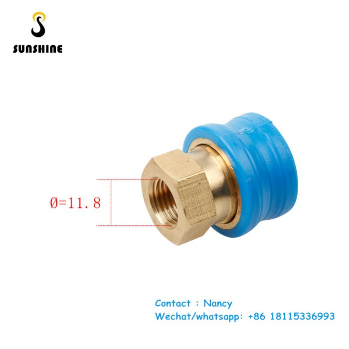 SS 4000PSI High Power Sprayer Connector Blue Colour Pressure Washer Car Cleaner Washing Female Quick Release BSP 1/4 Coupling