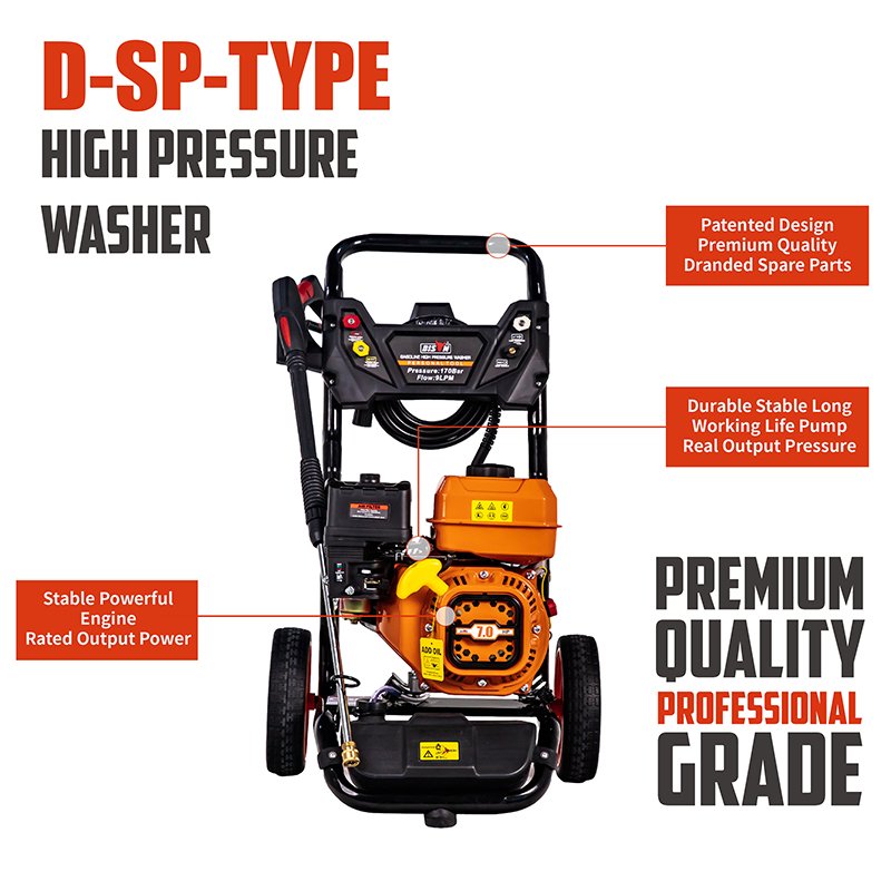 CE EPA 8800w 7HP 200bar 2500psi pressure washer high-pressure glass surface high pressure car washer cleaner price with vacuum