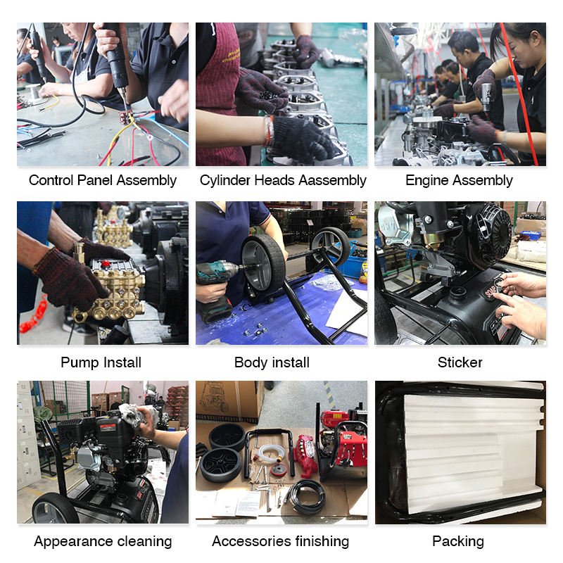 CE EPA 8800w 7HP 200bar 2500psi pressure washer high-pressure glass surface high pressure car washer cleaner price with vacuum