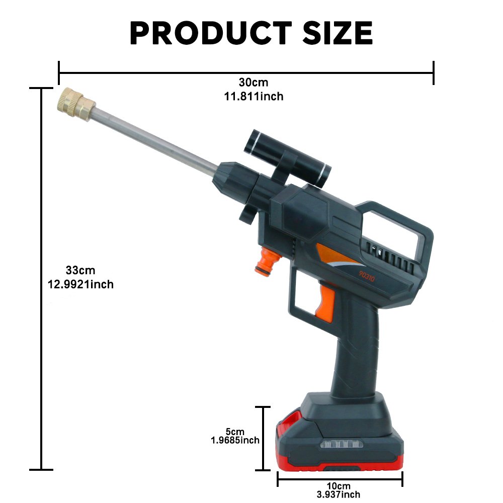 Factory Direct High Power 1500W Lithium Car Washer Versatile Metal/Plastic/Steel/Stainless Gun Car Washing Brass/Copper Material