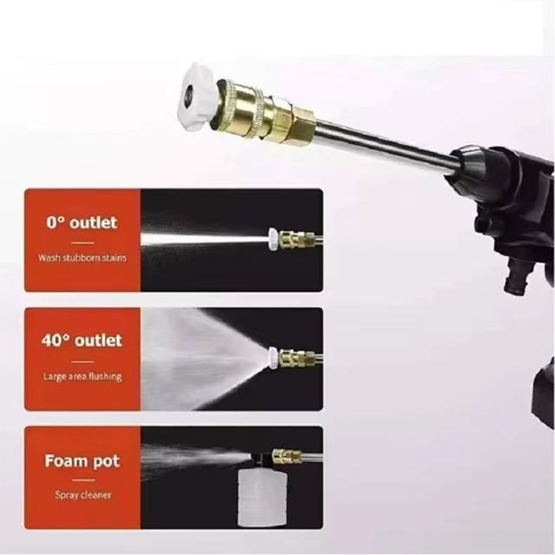 High quality Portable Wireless Cordless high pressure rechargeable car washer gun cleaning machine with One battery