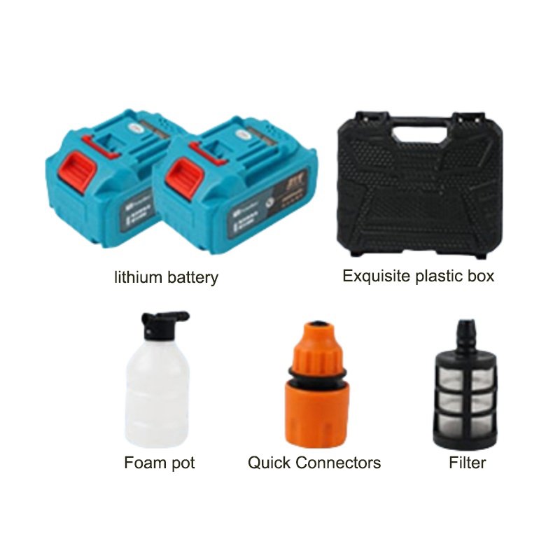 21V Wireless Lithium Battery High Pressure Cleaning Gun Portable Car Washer High Pressure Cleaner
