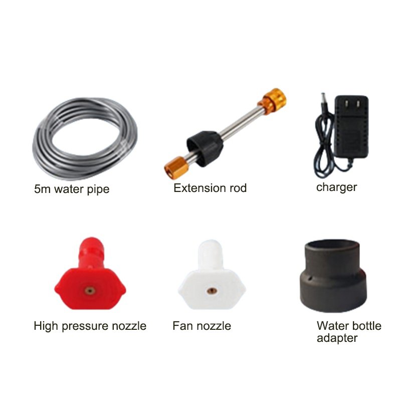 21V Wireless Lithium Battery High Pressure Cleaning Gun Portable Car Washer High Pressure Cleaner