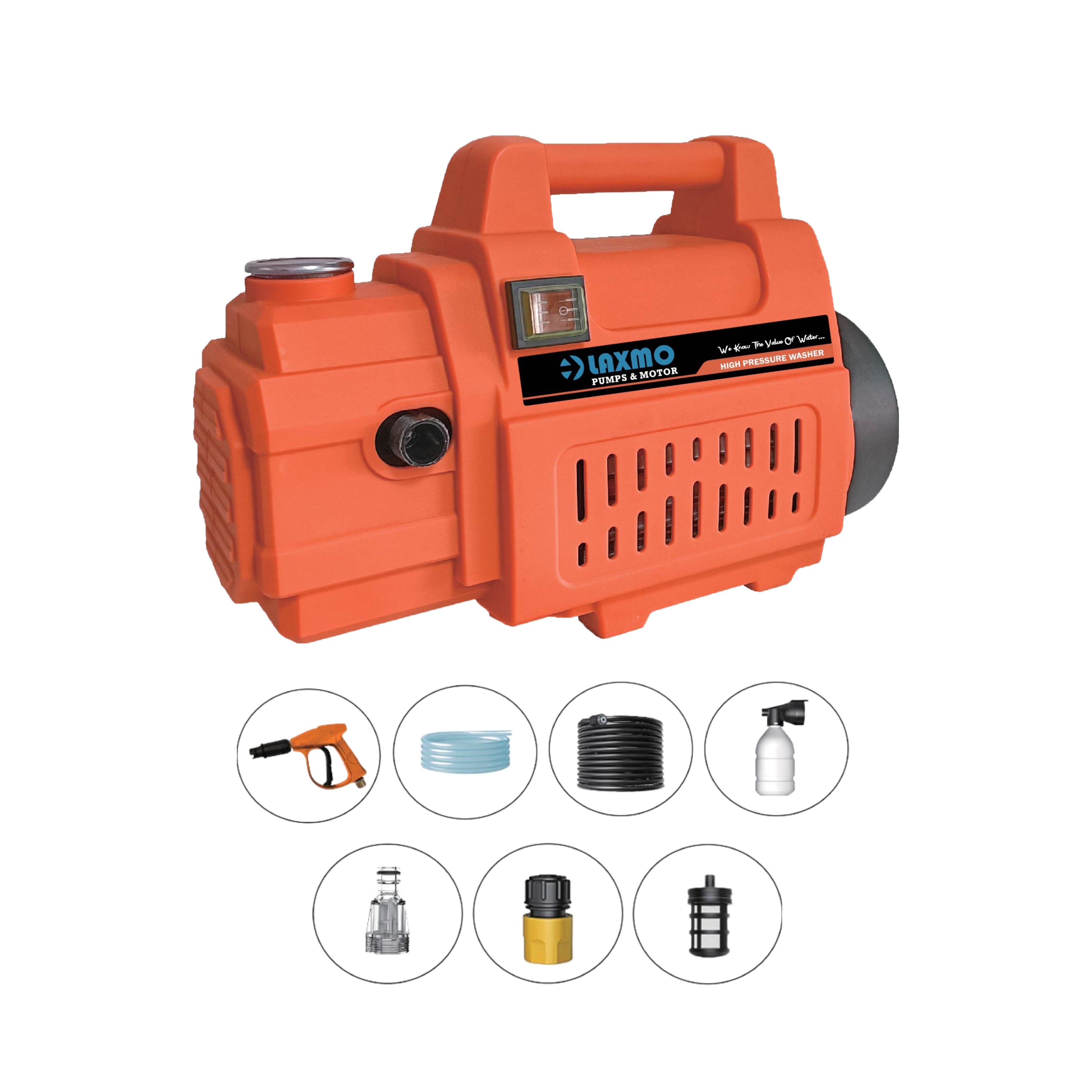 2200W 150BAR electric pump cleaning bike washing car wash machine high pressure cleaner washer